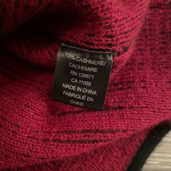 360 Cashmere Paloma Plaid Cashmere Sweater - Picture 5 of 6